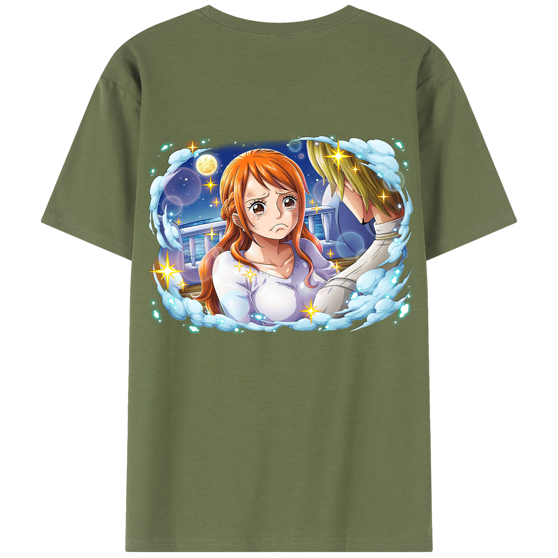 ワンピース ナミ ONE PIECE Nami 綿100％半袖Tシャツ（背面プリント）